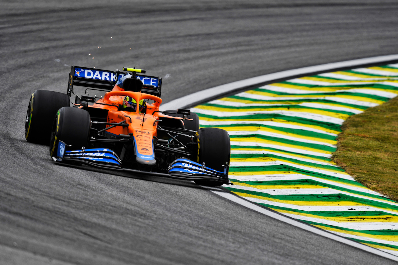 GP SAN PAOLO, Lando Norris (GBR) McLaren MCL35M.
12.11.2021. Formula 1 World Championship, Rd 19, Brazilian Grand Prix, Sao Paulo, Brazil, Qualifiche Day.
- www.xpbimages.com, EMail: requests@xpbimages.com © Copyright: Carezzevoli / XPB Images