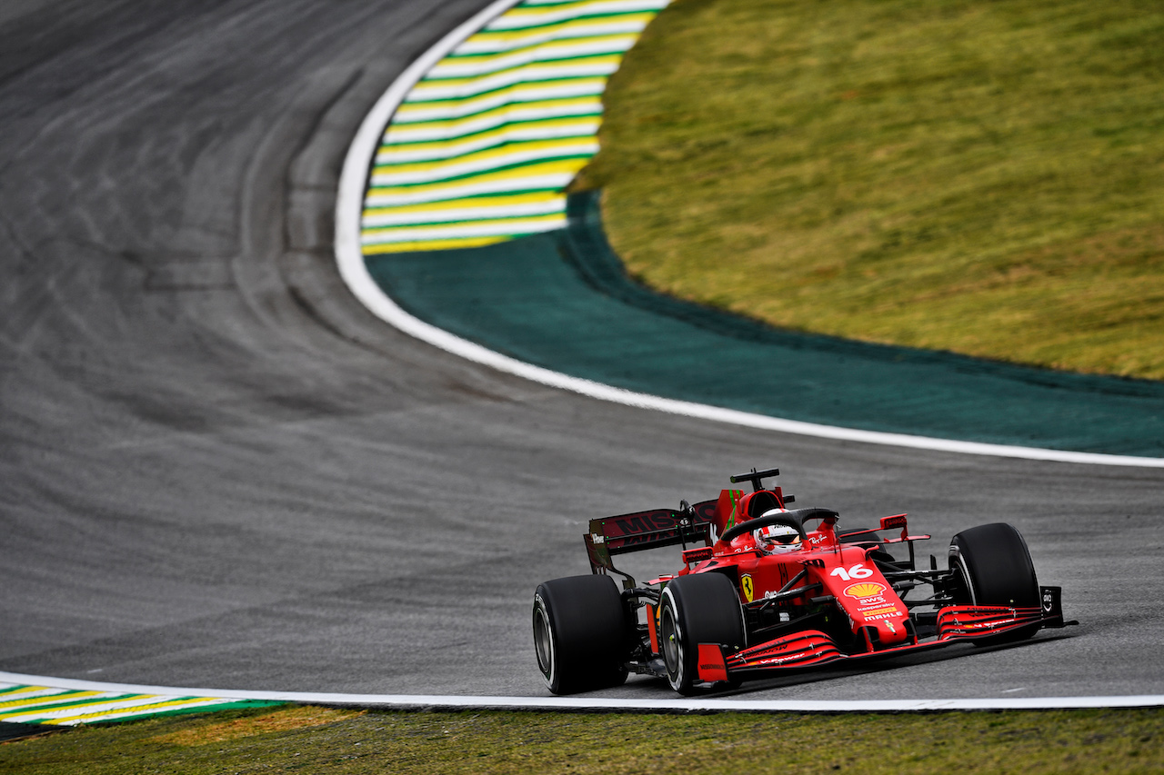 GP SAN PAOLO, Charles Leclerc (MON) Ferrari SF-21.
12.11.2021. Formula 1 World Championship, Rd 19, Brazilian Grand Prix, Sao Paulo, Brazil, Qualifiche Day.
- www.xpbimages.com, EMail: requests@xpbimages.com © Copyright: Carezzevoli / XPB Images