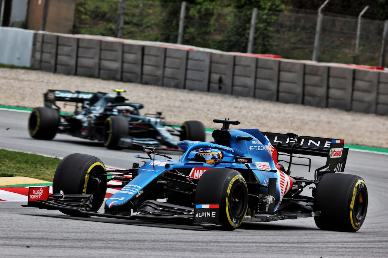 GP SPAGNA, Fernando Alonso (ESP) Alpine F1 Team A521.
09.05.2021. Formula 1 World Championship, Rd 4, Spanish Grand Prix, Barcelona, Spain, Gara Day.
- www.xpbimages.com, EMail: requests@xpbimages.com © Copyright: Batchelor / XPB Images