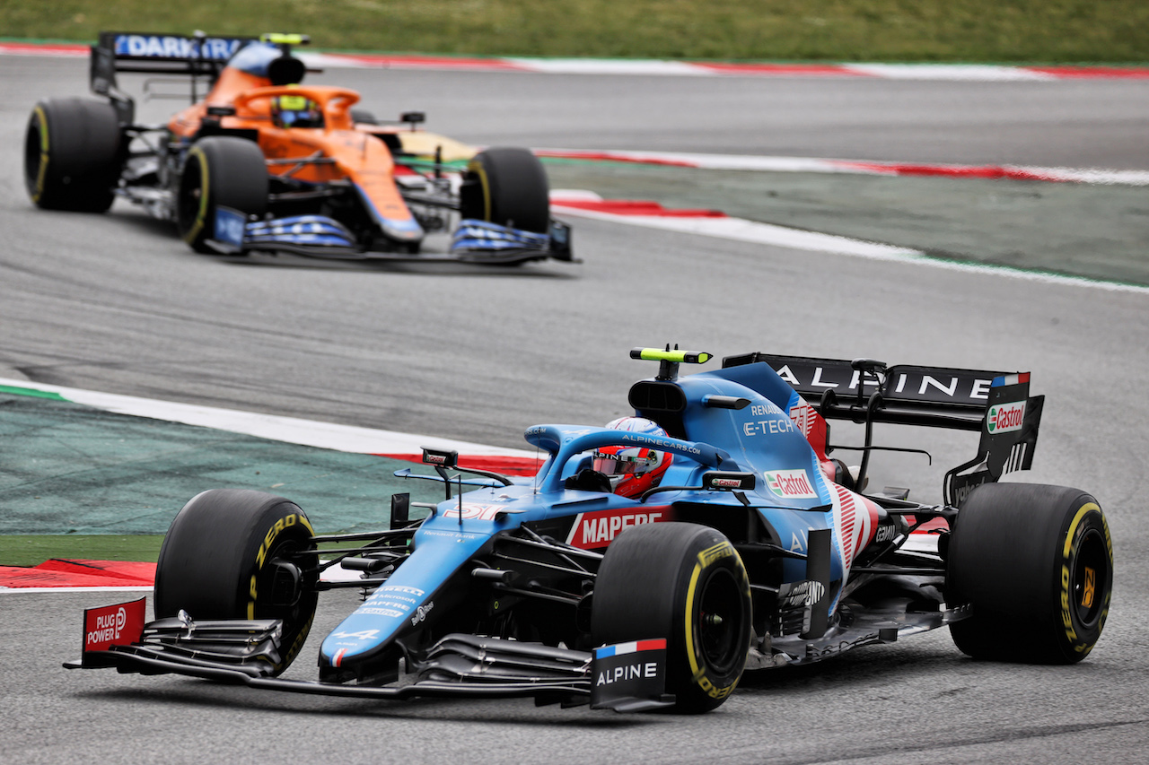 GP SPAGNA, Esteban Ocon (FRA) Alpine F1 Team A521.
09.05.2021. Formula 1 World Championship, Rd 4, Spanish Grand Prix, Barcelona, Spain, Gara Day.
- www.xpbimages.com, EMail: requests@xpbimages.com © Copyright: Batchelor / XPB Images