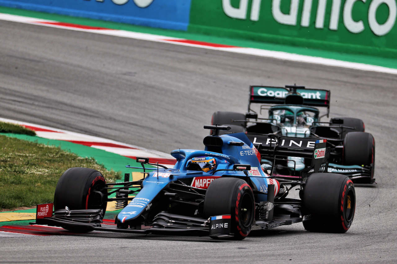 GP SPAGNA, Fernando Alonso (ESP) Alpine F1 Team A521.
09.05.2021. Formula 1 World Championship, Rd 4, Spanish Grand Prix, Barcelona, Spain, Gara Day.
- www.xpbimages.com, EMail: requests@xpbimages.com © Copyright: Batchelor / XPB Images