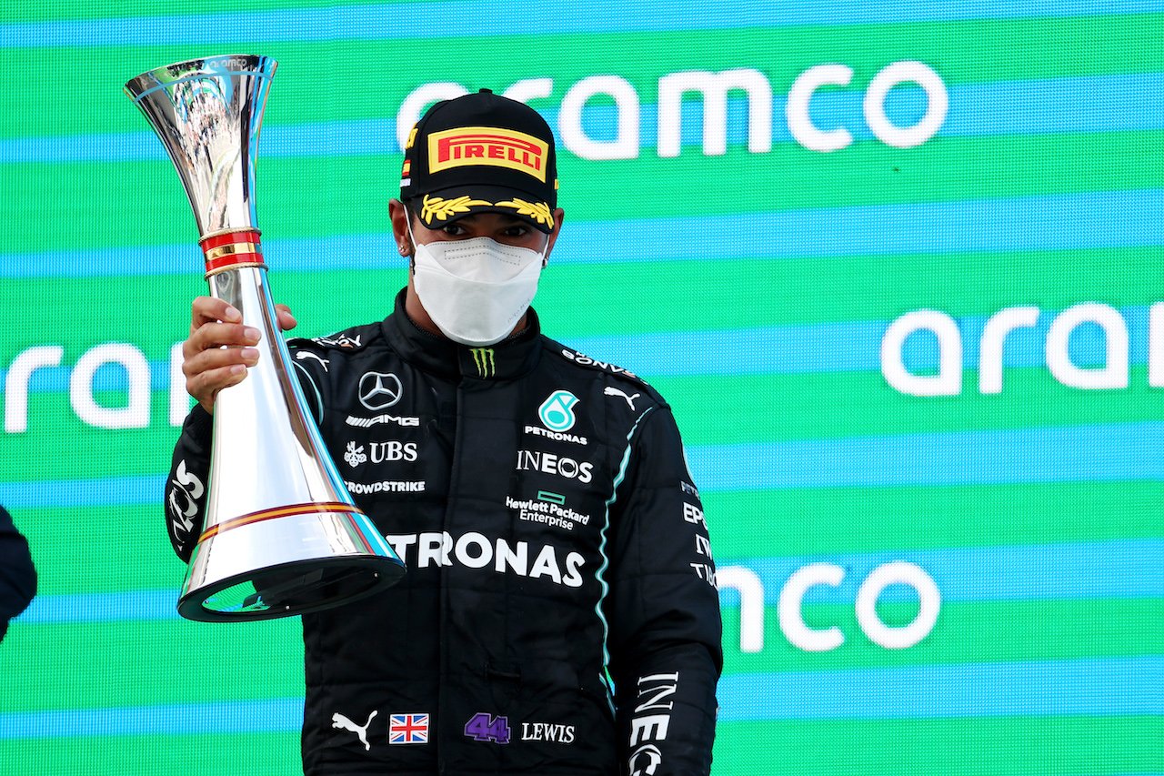 GP SPAGNA, 1st place Lewis Hamilton (GBR) Mercedes AMG F1 W12.
09.05.2021. Formula 1 World Championship, Rd 4, Spanish Grand Prix, Barcelona, Spain, Gara Day.
- www.xpbimages.com, EMail: requests@xpbimages.com © Copyright: Batchelor / XPB Images