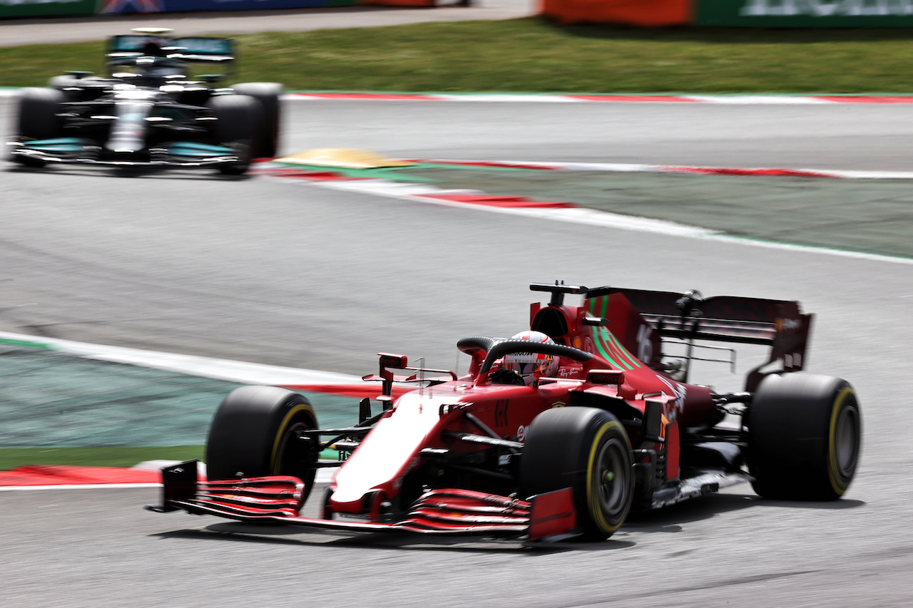 GP SPAGNA, Charles Leclerc (MON) Ferrari SF-21.
09.05.2021. Formula 1 World Championship, Rd 4, Spanish Grand Prix, Barcelona, Spain, Gara Day.
- www.xpbimages.com, EMail: requests@xpbimages.com © Copyright: Batchelor / XPB Images
