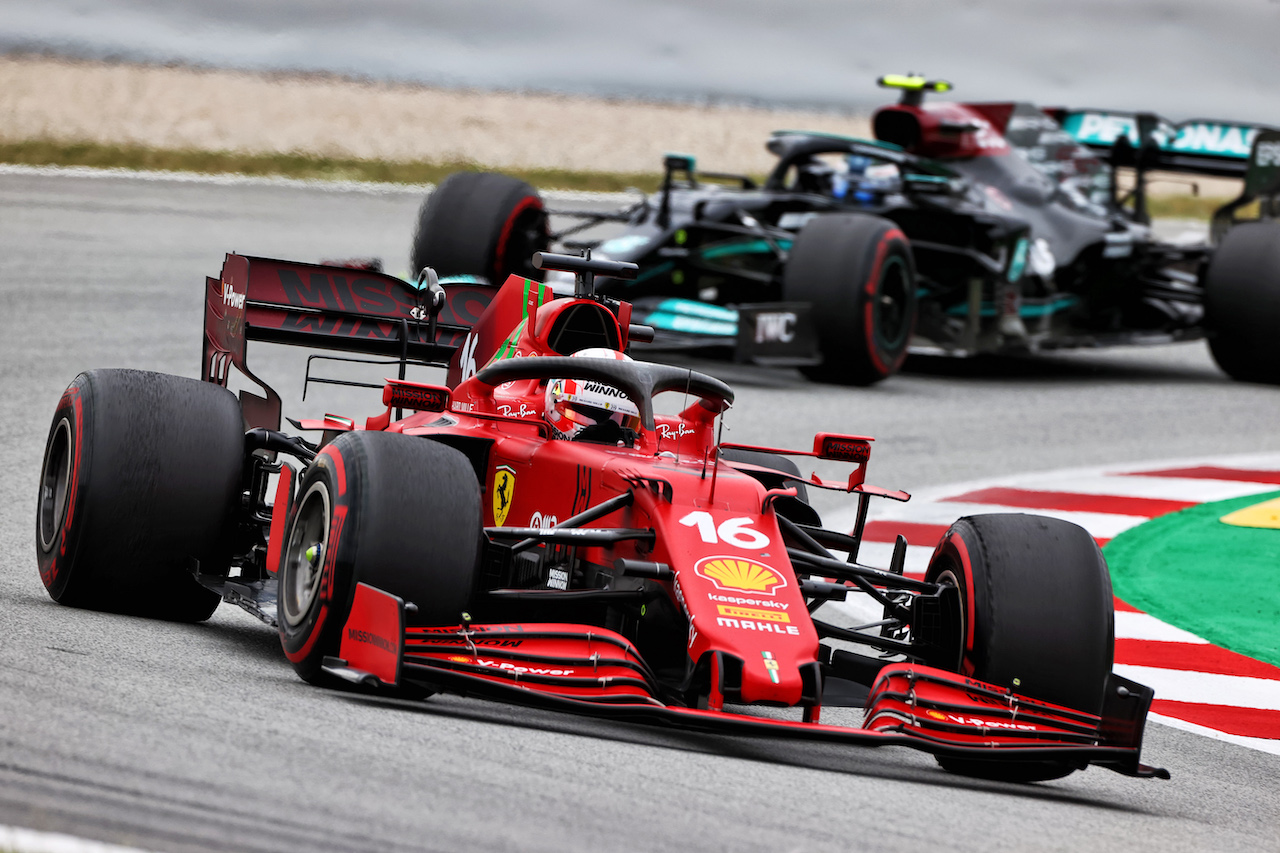 GP SPAGNA, Charles Leclerc (MON) Ferrari SF-21.
09.05.2021. Formula 1 World Championship, Rd 4, Spanish Grand Prix, Barcelona, Spain, Gara Day.
- www.xpbimages.com, EMail: requests@xpbimages.com © Copyright: Moy / XPB Images
