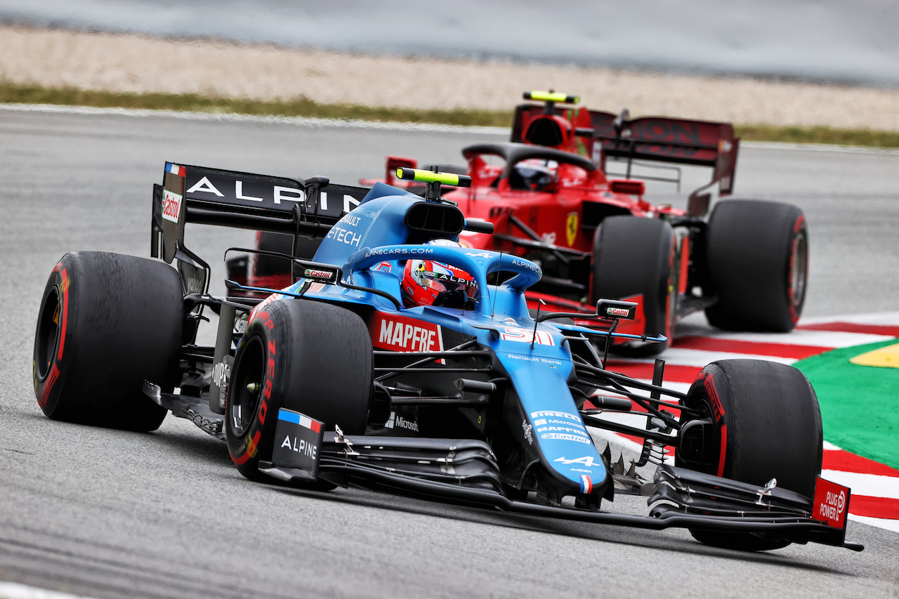GP SPAGNA, Esteban Ocon (FRA) Alpine F1 Team A521.
09.05.2021. Formula 1 World Championship, Rd 4, Spanish Grand Prix, Barcelona, Spain, Gara Day.
- www.xpbimages.com, EMail: requests@xpbimages.com © Copyright: Moy / XPB Images