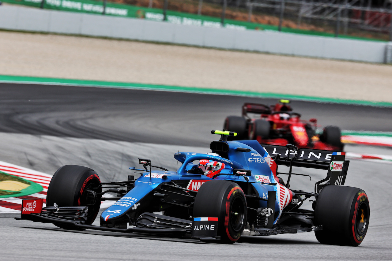 GP SPAGNA, Esteban Ocon (FRA) Alpine F1 Team A521.
09.05.2021. Formula 1 World Championship, Rd 4, Spanish Grand Prix, Barcelona, Spain, Gara Day.
- www.xpbimages.com, EMail: requests@xpbimages.com © Copyright: Batchelor / XPB Images