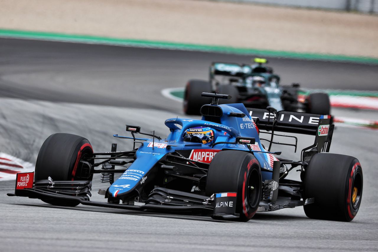 GP SPAGNA, Fernando Alonso (ESP) Alpine F1 Team A521.
09.05.2021. Formula 1 World Championship, Rd 4, Spanish Grand Prix, Barcelona, Spain, Gara Day.
- www.xpbimages.com, EMail: requests@xpbimages.com © Copyright: Batchelor / XPB Images