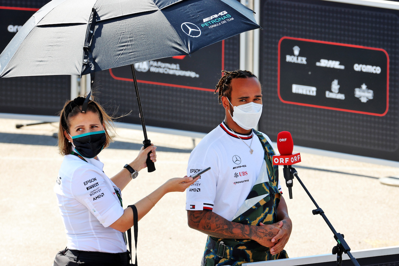 GP SPAGNA, Lewis Hamilton (GBR) Mercedes AMG F1.
06.05.2021. Formula 1 World Championship, Rd 4, Spanish Grand Prix, Barcelona, Spain, Preparation Day.
- www.xpbimages.com, EMail: requests@xpbimages.com © Copyright: Batchelor / XPB Images