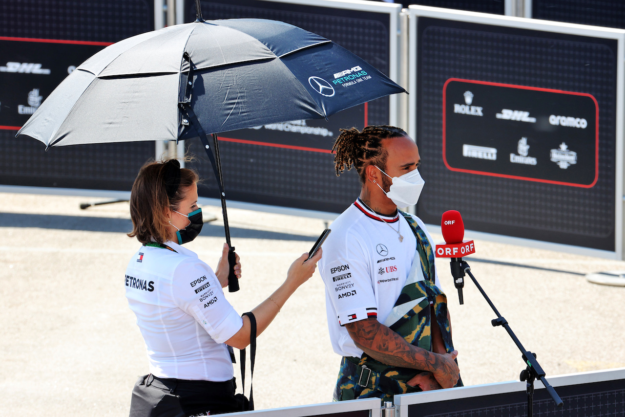 GP SPAGNA, Lewis Hamilton (GBR) Mercedes AMG F1.
06.05.2021. Formula 1 World Championship, Rd 4, Spanish Grand Prix, Barcelona, Spain, Preparation Day.
- www.xpbimages.com, EMail: requests@xpbimages.com © Copyright: Batchelor / XPB Images
