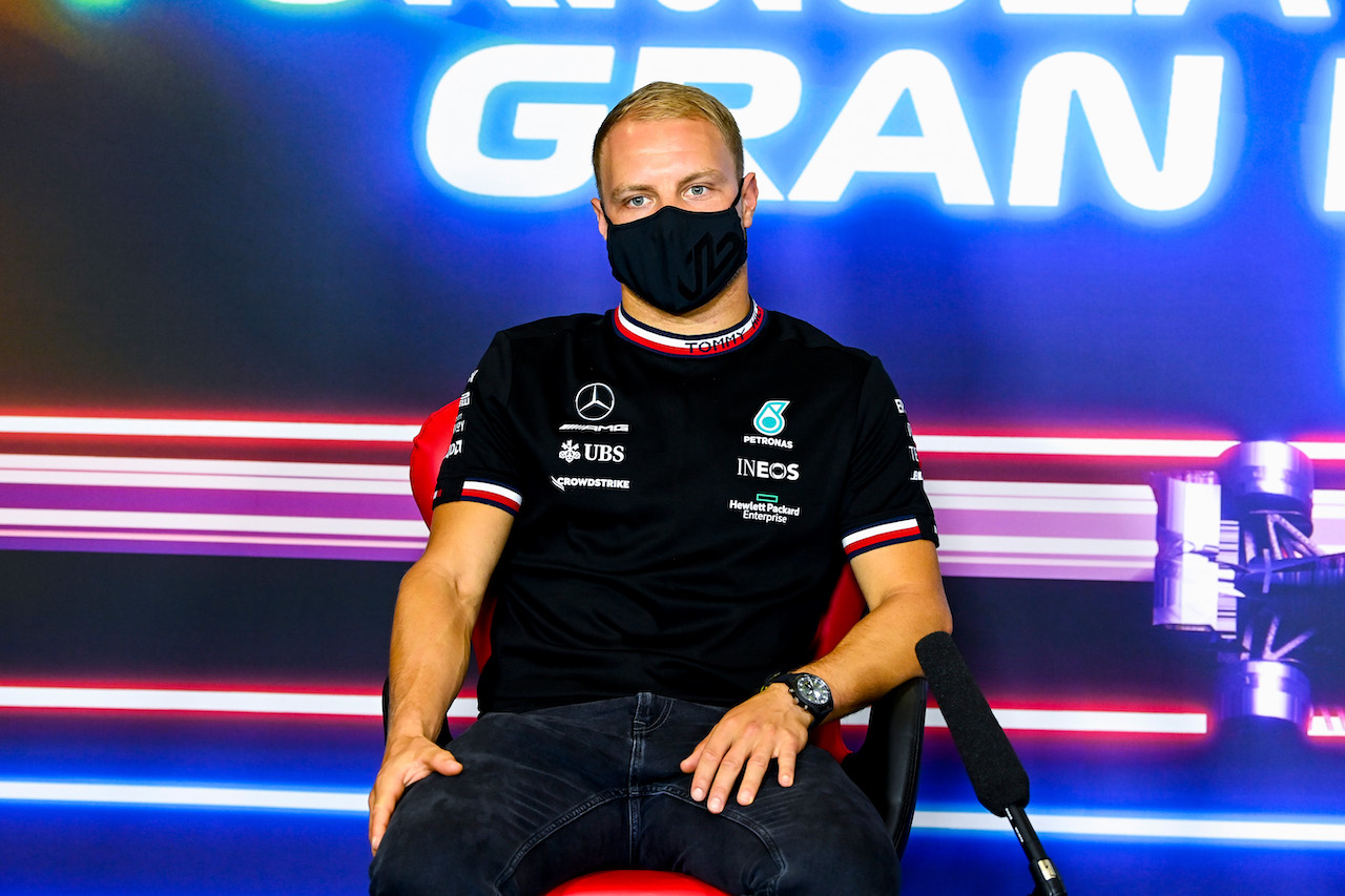 GP SPAGNA, Valtteri Bottas (FIN) Mercedes AMG F1 in the FIA Press Conference.
06.05.2021. Formula 1 World Championship, Rd 4, Spanish Grand Prix, Barcelona, Spain, Preparation Day.
- www.xpbimages.com, EMail: requests@xpbimages.com © Copyright: FIA Pool Image for Editorial Use Only