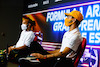 GP SPAGNA, Daniel Ricciardo (AUS) McLaren e Lewis Hamilton (GBR) Mercedes AMG F1 in the FIA Press Conference.
06.05.2021. Formula 1 World Championship, Rd 4, Spanish Grand Prix, Barcelona, Spain, Preparation Day.
- www.xpbimages.com, EMail: requests@xpbimages.com © Copyright: FIA Pool Image for Editorial Use Only