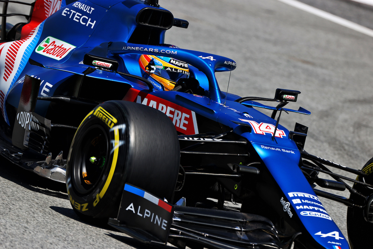 GP SPAGNA, Fernando Alonso (ESP) Alpine F1 Team A521.
08.05.2021. Formula 1 World Championship, Rd 4, Spanish Grand Prix, Barcelona, Spain, Qualifiche Day.
- www.xpbimages.com, EMail: requests@xpbimages.com © Copyright: Moy / XPB Images