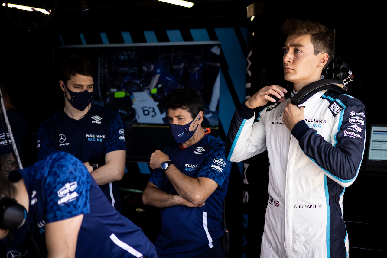 GP SPAGNA, George Russell (GBR) Williams Racing.
08.05.2021. Formula 1 World Championship, Rd 4, Spanish Grand Prix, Barcelona, Spain, Qualifiche Day.
- www.xpbimages.com, EMail: requests@xpbimages.com © Copyright: Bearne / XPB Images