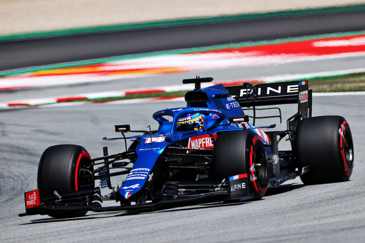 GP SPAGNA, Fernando Alonso (ESP) Alpine F1 Team A521.
08.05.2021. Formula 1 World Championship, Rd 4, Spanish Grand Prix, Barcelona, Spain, Qualifiche Day.
- www.xpbimages.com, EMail: requests@xpbimages.com © Copyright: Moy / XPB Images