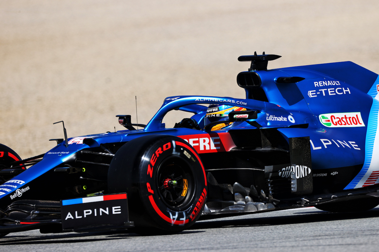 GP SPAGNA, Fernando Alonso (ESP) Alpine F1 Team A521.
08.05.2021. Formula 1 World Championship, Rd 4, Spanish Grand Prix, Barcelona, Spain, Qualifiche Day.
- www.xpbimages.com, EMail: requests@xpbimages.com © Copyright: Moy / XPB Images