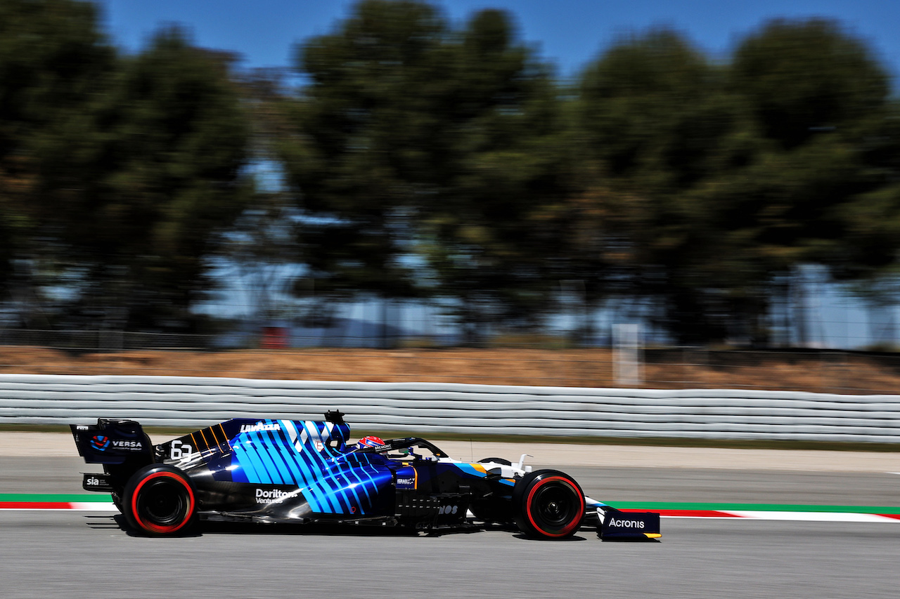 GP SPAGNA, George Russell (GBR) Williams Racing FW43B.
08.05.2021. Formula 1 World Championship, Rd 4, Spanish Grand Prix, Barcelona, Spain, Qualifiche Day.
- www.xpbimages.com, EMail: requests@xpbimages.com © Copyright: Batchelor / XPB Images