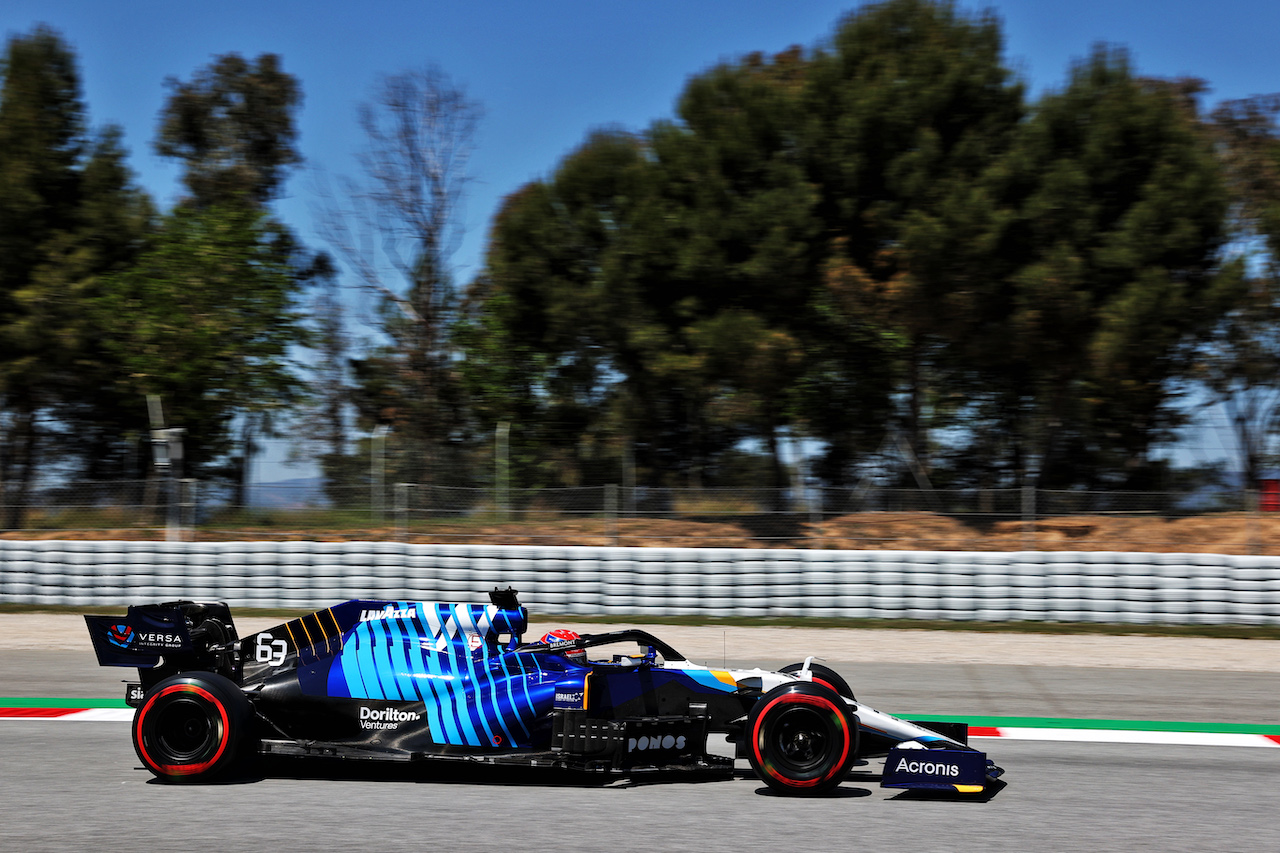 GP SPAGNA, George Russell (GBR) Williams Racing FW43B.
08.05.2021. Formula 1 World Championship, Rd 4, Spanish Grand Prix, Barcelona, Spain, Qualifiche Day.
- www.xpbimages.com, EMail: requests@xpbimages.com © Copyright: Batchelor / XPB Images