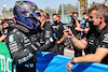 GP SPAGNA, Lewis Hamilton (GBR) Mercedes AMG F1 celebrates his 100th pole position in qualifying parc ferme.
08.05.2021. Formula 1 World Championship, Rd 4, Spanish Grand Prix, Barcelona, Spain, Qualifiche Day.
- www.xpbimages.com, EMail: requests@xpbimages.com © Copyright: Batchelor / XPB Images