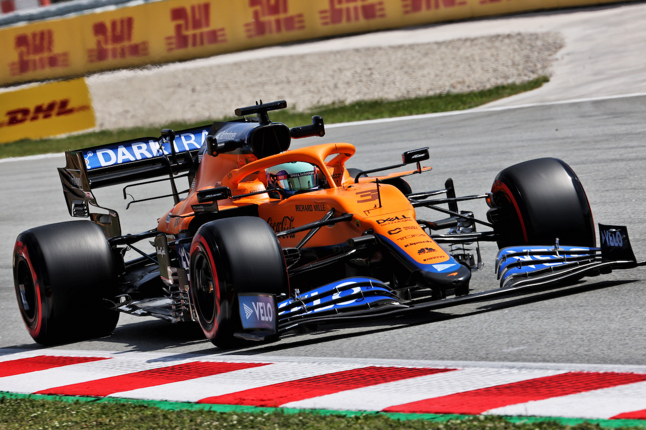 GP SPAGNA, Daniel Ricciardo (AUS) McLaren MCL35M.
07.05.2021 Formula 1 World Championship, Rd 4, Spanish Grand Prix, Barcelona, Spain, Practice Day.
- www.xpbimages.com, EMail: requests@xpbimages.com © Copyright: Batchelor / XPB Images