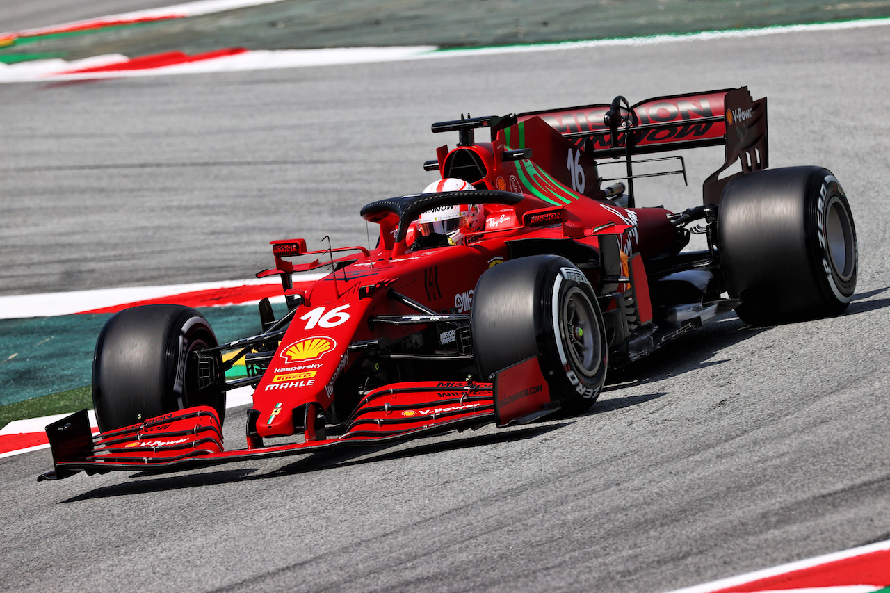 GP SPAGNA, Charles Leclerc (MON) Ferrari SF-21.
07.05.2021 Formula 1 World Championship, Rd 4, Spanish Grand Prix, Barcelona, Spain, Practice Day.
- www.xpbimages.com, EMail: requests@xpbimages.com © Copyright: Moy / XPB Images