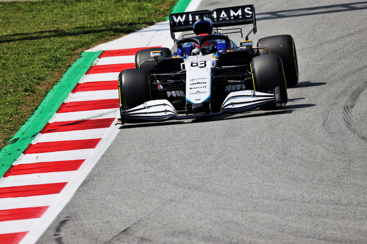 GP SPAGNA, George Russell (GBR) Williams Racing FW43B.
07.05.2021 Formula 1 World Championship, Rd 4, Spanish Grand Prix, Barcelona, Spain, Practice Day.
- www.xpbimages.com, EMail: requests@xpbimages.com © Copyright: Batchelor / XPB Images