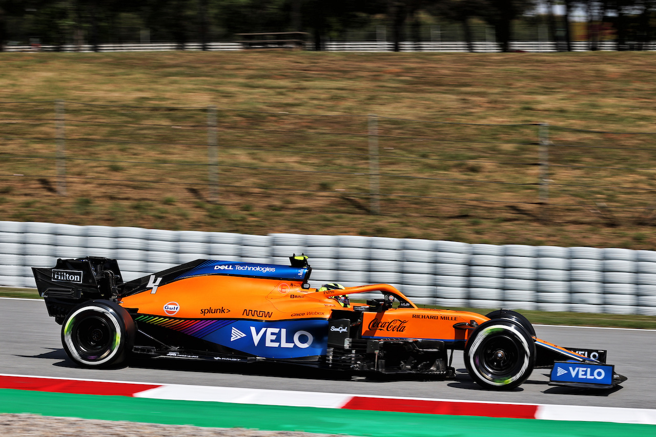 GP SPAGNA, Lando Norris (GBR) McLaren MCL35M.
07.05.2021 Formula 1 World Championship, Rd 4, Spanish Grand Prix, Barcelona, Spain, Practice Day.
- www.xpbimages.com, EMail: requests@xpbimages.com © Copyright: Batchelor / XPB Images