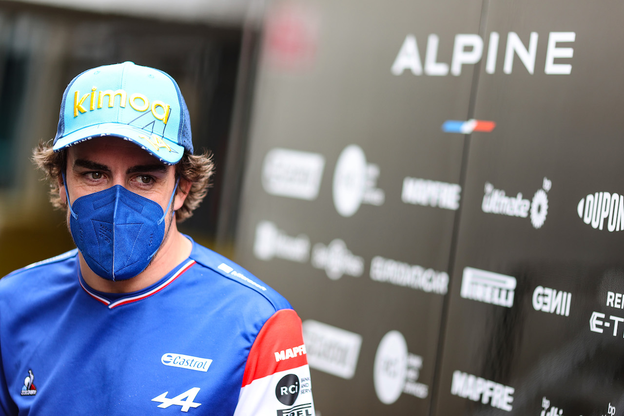 GP SPAGNA, Fernando Alonso (ESP) Alpine F1 Team.
07.05.2021 Formula 1 World Championship, Rd 4, Spanish Grand Prix, Barcelona, Spain, Practice Day.
- www.xpbimages.com, EMail: requests@xpbimages.com © Copyright: Charniaux / XPB Images
