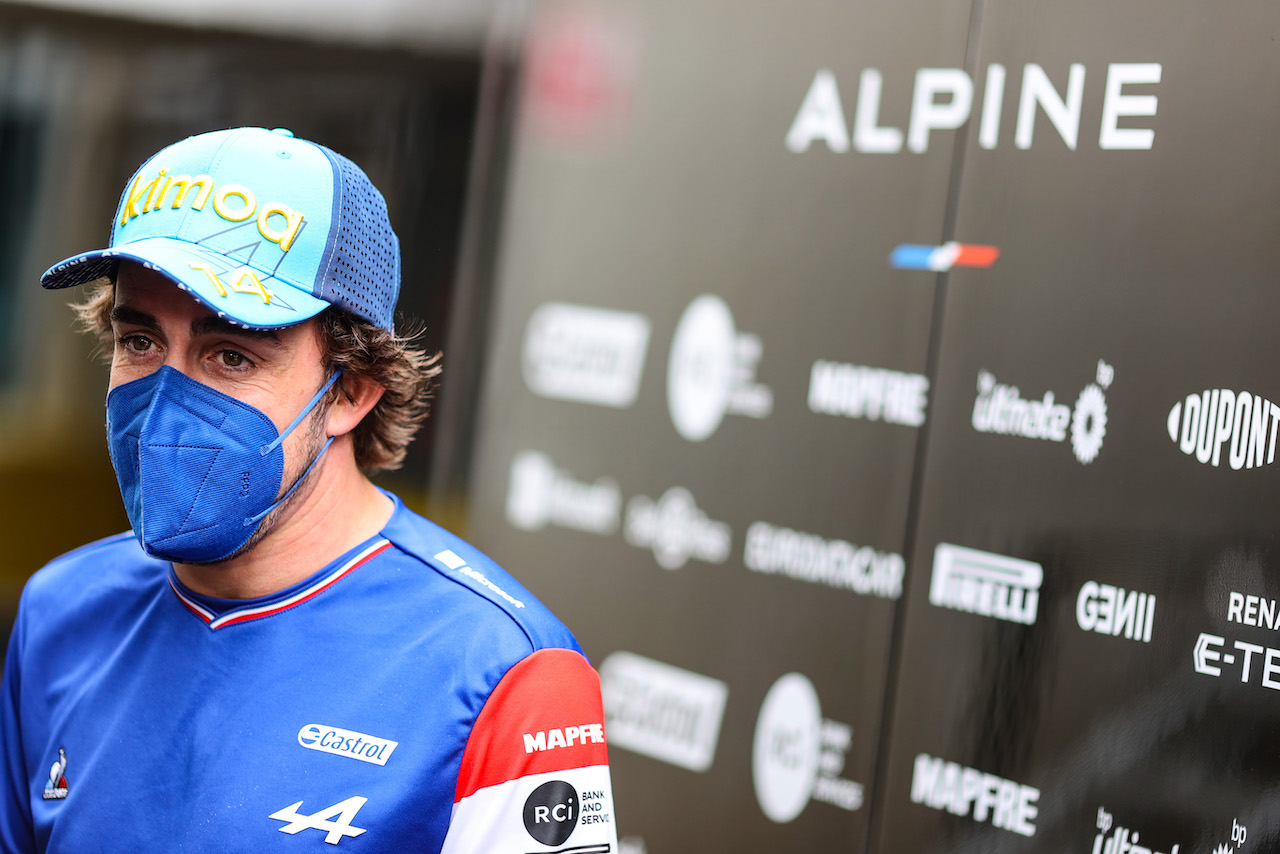 GP SPAGNA, Fernando Alonso (ESP) Alpine F1 Team.
07.05.2021 Formula 1 World Championship, Rd 4, Spanish Grand Prix, Barcelona, Spain, Practice Day.
- www.xpbimages.com, EMail: requests@xpbimages.com © Copyright: Charniaux / XPB Images