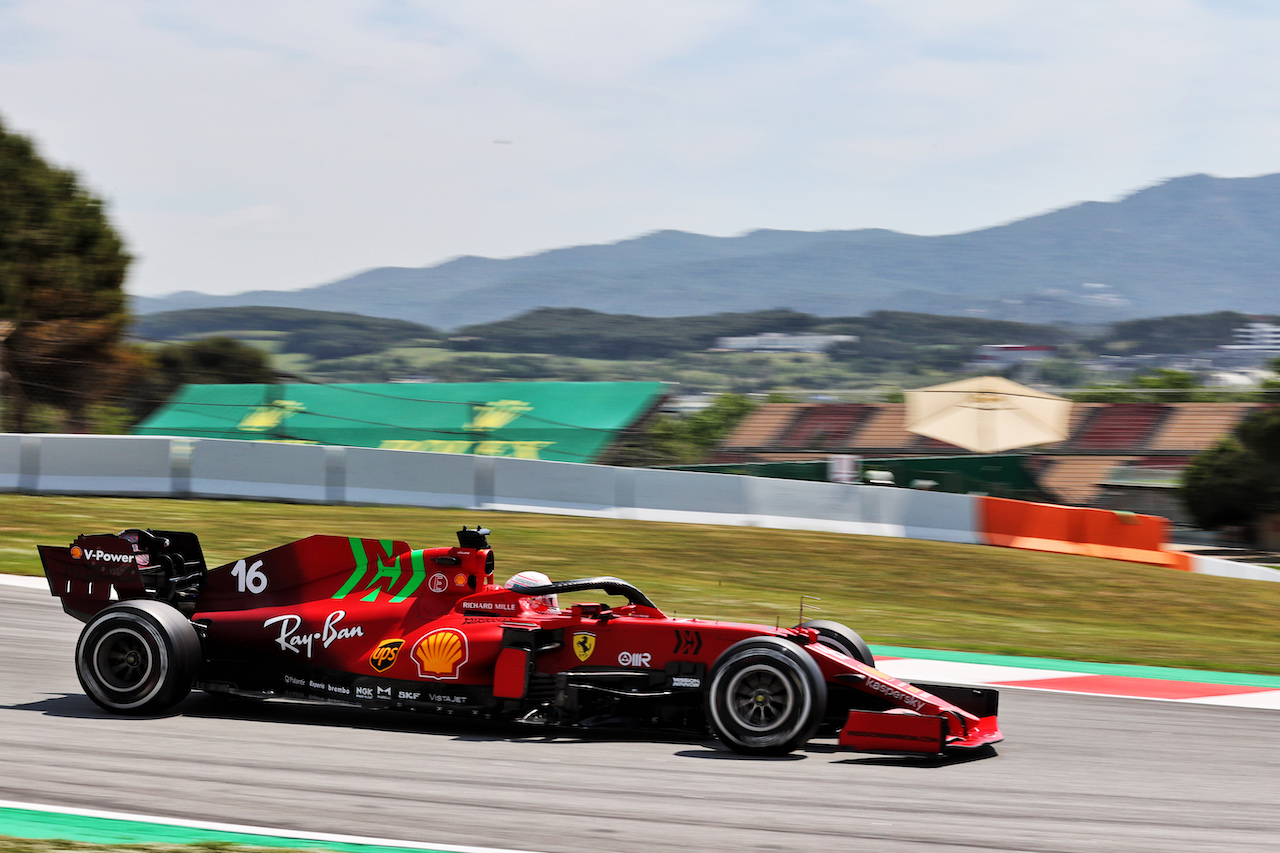 GP SPAGNA, Charles Leclerc (MON) Ferrari SF-21.
07.05.2021 Formula 1 World Championship, Rd 4, Spanish Grand Prix, Barcelona, Spain, Practice Day.
- www.xpbimages.com, EMail: requests@xpbimages.com © Copyright: Batchelor / XPB Images