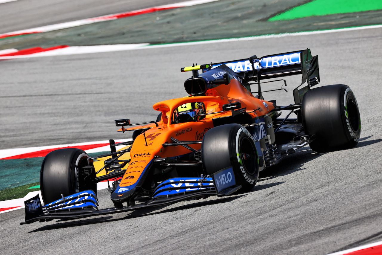 GP SPAGNA, Lando Norris (GBR) McLaren MCL35M.
07.05.2021 Formula 1 World Championship, Rd 4, Spanish Grand Prix, Barcelona, Spain, Practice Day.
- www.xpbimages.com, EMail: requests@xpbimages.com © Copyright: Moy / XPB Images