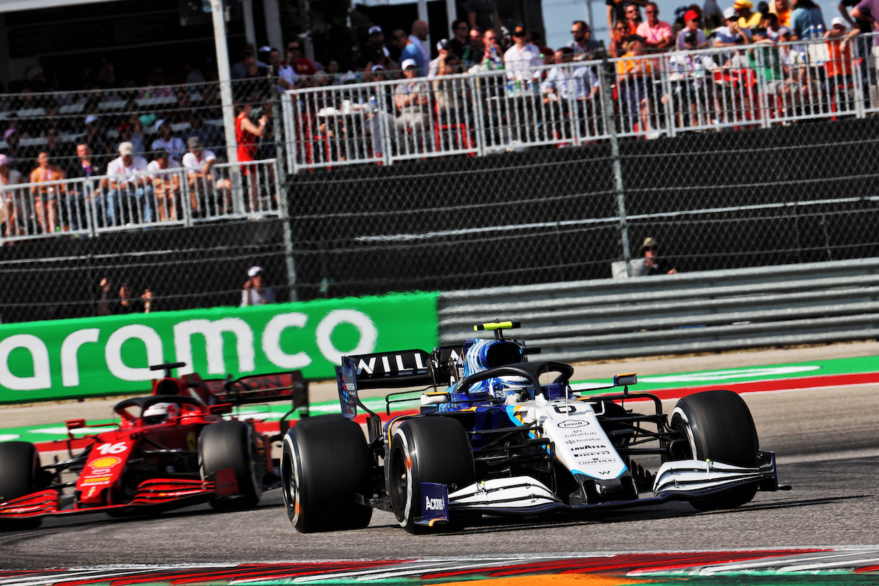 GP STATI UNITI, Nicholas Latifi (CDN) Williams Racing FW43B.
24.10.2021. Formula 1 World Championship, Rd 17, United States Grand Prix, Austin, Texas, USA, Gara Day.
- www.xpbimages.com, EMail: requests@xpbimages.com © Copyright: Batchelor / XPB Images