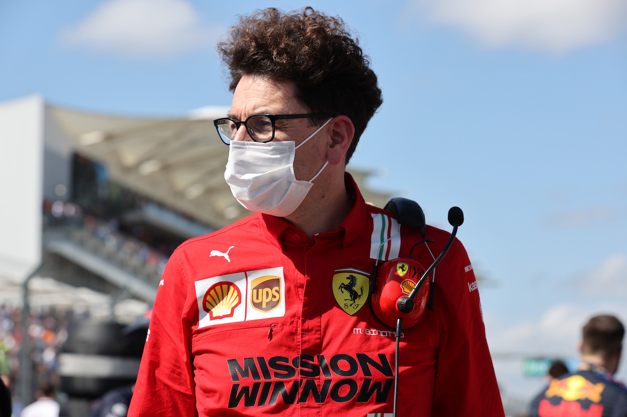 GP STATI UNITI, Mattia Binotto (ITA) Ferrari Team Principal.
24.10.2021. Formula 1 World Championship, Rd 17, United States Grand Prix, Austin, Texas, USA, Gara Day.
- www.xpbimages.com, EMail: requests@xpbimages.com © Copyright: Batchelor / XPB Images