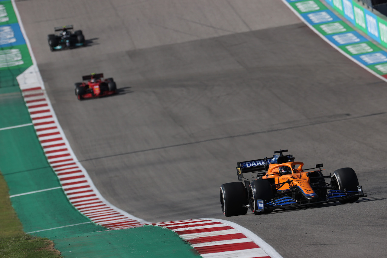 GP STATI UNITI, Daniel Ricciardo (AUS) McLaren MCL35M.
24.10.2021. Formula 1 World Championship, Rd 17, United States Grand Prix, Austin, Texas, USA, Gara Day.
- www.xpbimages.com, EMail: requests@xpbimages.com © Copyright: Batchelor / XPB Images