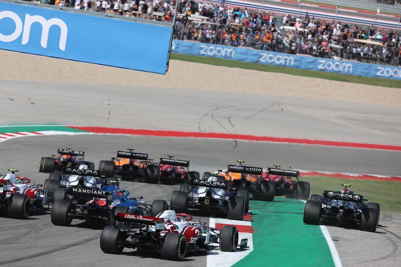GP STATI UNITI, The partenza of the race.
24.10.2021. Formula 1 World Championship, Rd 17, United States Grand Prix, Austin, Texas, USA, Gara Day.
- www.xpbimages.com, EMail: requests@xpbimages.com © Copyright: Batchelor / XPB Images