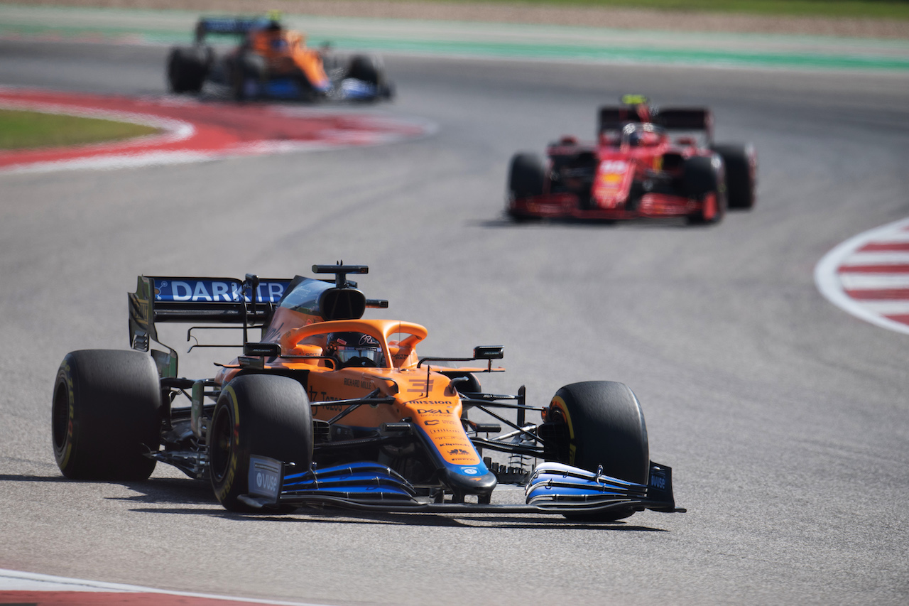GP STATI UNITI, Daniel Ricciardo (AUS) McLaren MCL35M.
24.10.2021. Formula 1 World Championship, Rd 17, United States Grand Prix, Austin, Texas, USA, Gara Day.
- www.xpbimages.com, EMail: requests@xpbimages.com © Copyright: Price / XPB Images