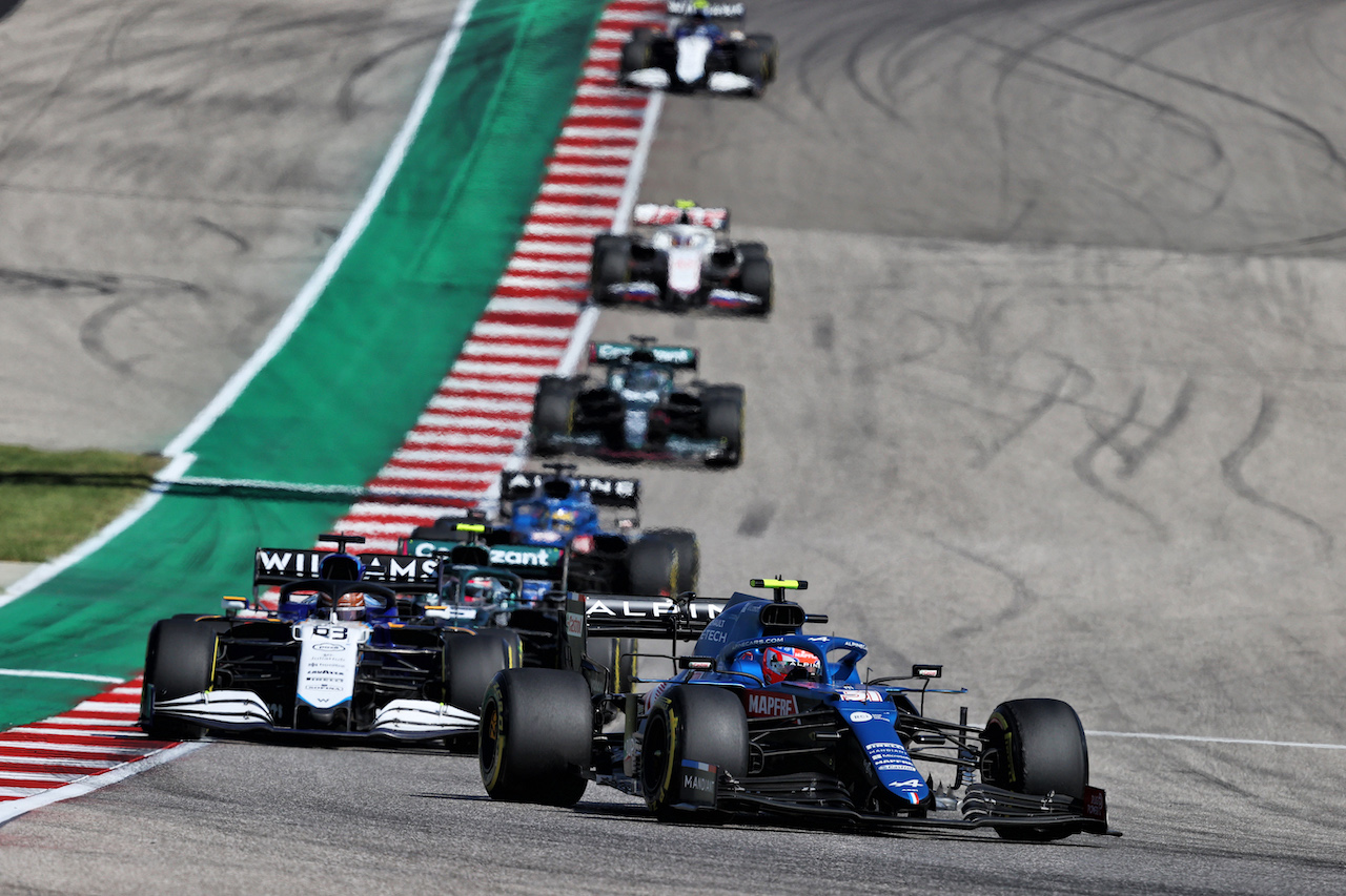 GP STATI UNITI, Esteban Ocon (FRA) Alpine F1 Team A521.
24.10.2021. Formula 1 World Championship, Rd 17, United States Grand Prix, Austin, Texas, USA, Gara Day.
- www.xpbimages.com, EMail: requests@xpbimages.com © Copyright: Moy / XPB Images