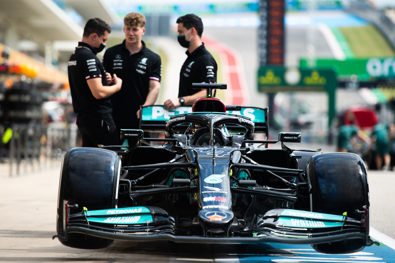 GP STATI UNITI, Mercedes AMG F1 W12 of Lewis Hamilton (GBR) Mercedes AMG F1.
21.10.2021. Formula 1 World Championship, Rd 17, United States Grand Prix, Austin, Texas, USA, Preparation Day.
- www.xpbimages.com, EMail: requests@xpbimages.com © Copyright: Price / XPB Images