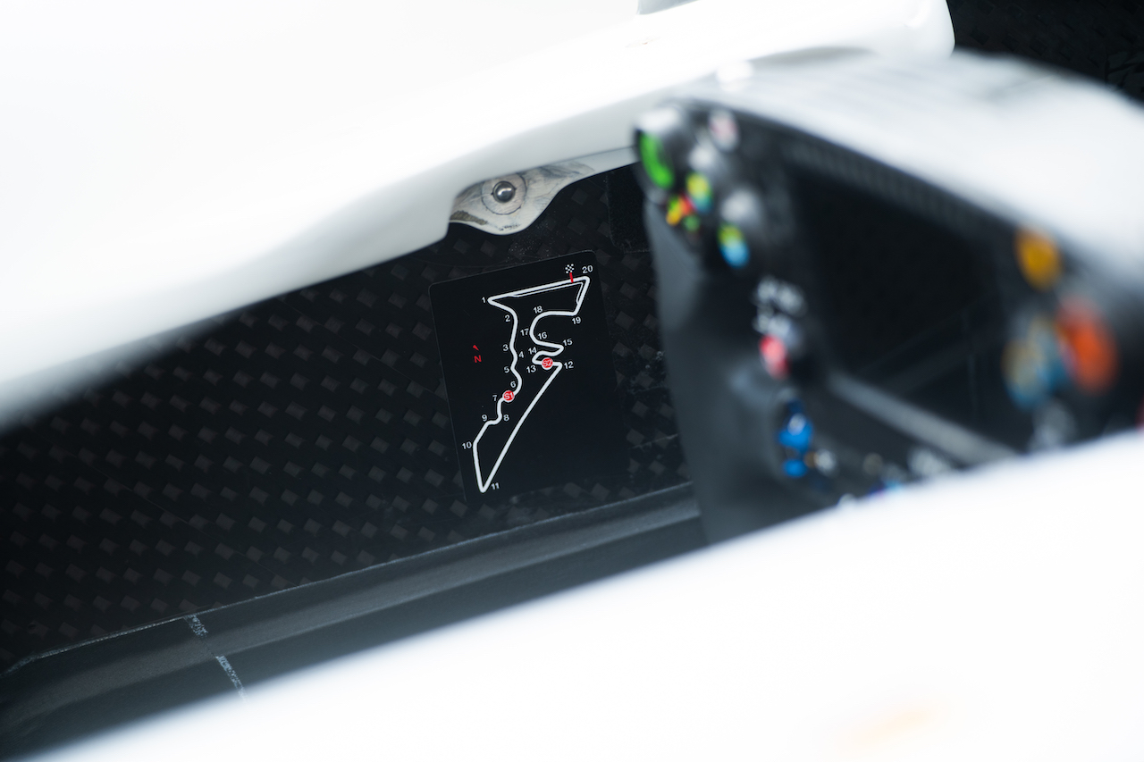 GP STATI UNITI, Cockpit detail - track map.
21.10.2021. Formula 1 World Championship, Rd 17, United States Grand Prix, Austin, Texas, USA, Preparation Day.
- www.xpbimages.com, EMail: requests@xpbimages.com © Copyright: Price / XPB Images