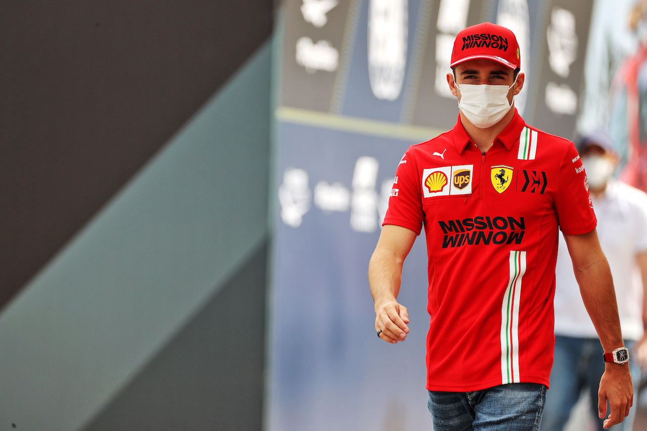 GP STATI UNITI, Charles Leclerc (MON) Ferrari.
21.10.2021. Formula 1 World Championship, Rd 17, United States Grand Prix, Austin, Texas, USA, Preparation Day.
- www.xpbimages.com, EMail: requests@xpbimages.com © Copyright: Batchelor / XPB Images