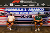 GP STATI UNITI, (L to R): Valtteri Bottas (FIN) Mercedes AMG F1 e Lance Stroll (CDN) Aston Martin F1 Team in the FIA Press Conference.
21.10.2021. Formula 1 World Championship, Rd 17, United States Grand Prix, Austin, Texas, USA, Preparation Day.
- www.xpbimages.com, EMail: requests@xpbimages.com © Copyright: FIA Pool Image for Editorial Use Only