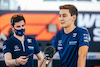 GP STATI UNITI, George Russell (GBR) Williams Racing with the media.
21.10.2021. Formula 1 World Championship, Rd 17, United States Grand Prix, Austin, Texas, USA, Preparation Day.
- www.xpbimages.com, EMail: requests@xpbimages.com © Copyright: Bearne / XPB Images