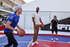 GP STATI UNITI, (L to R): Esteban Ocon (FRA) Alpine F1 Team plays basketball in the paddock with Chris Bosh (USA) Former Basketball Player e Fernando Alonso (ESP) Alpine F1 Team.
21.10.2021. Formula 1 World Championship, Rd 17, United States Grand Prix, Austin, Texas, USA, Preparation Day.
- www.xpbimages.com, EMail: requests@xpbimages.com © Copyright: Moy / XPB Images