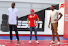 GP STATI UNITI, (L to R): Dikembe Mutombo, Former Basketball Player with Charles Leclerc (MON) Ferrari e Chris Bosh (USA) Former Basketball Player.
21.10.2021. Formula 1 World Championship, Rd 17, United States Grand Prix, Austin, Texas, USA, Preparation Day.
- www.xpbimages.com, EMail: requests@xpbimages.com © Copyright: Moy / XPB Images