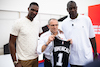 GP STATI UNITI, (L to R): Chris Bosh (USA) Former Basketball Player with Stefano Domenicali (ITA) Formula One President e CEO e Dikembe Mutombo, Former Basketball Player.
21.10.2021. Formula 1 World Championship, Rd 17, United States Grand Prix, Austin, Texas, USA, Preparation Day.
- www.xpbimages.com, EMail: requests@xpbimages.com © Copyright: Price / XPB Images