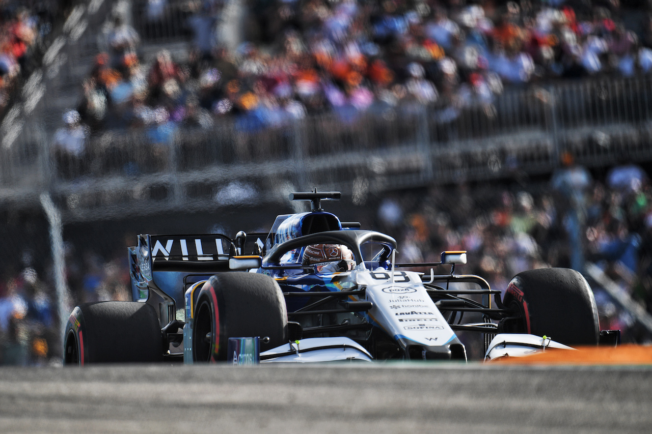 GP STATI UNITI, George Russell (GBR) Williams Racing FW43B.
23.10.2021. Formula 1 World Championship, Rd 17, United States Grand Prix, Austin, Texas, USA, Qualifiche Day.
- www.xpbimages.com, EMail: requests@xpbimages.com © Copyright: Price / XPB Images