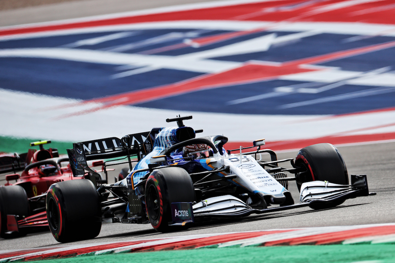 GP STATI UNITI, George Russell (GBR) Williams Racing FW43B.
23.10.2021. Formula 1 World Championship, Rd 17, United States Grand Prix, Austin, Texas, USA, Qualifiche Day.
- www.xpbimages.com, EMail: requests@xpbimages.com © Copyright: Batchelor / XPB Images