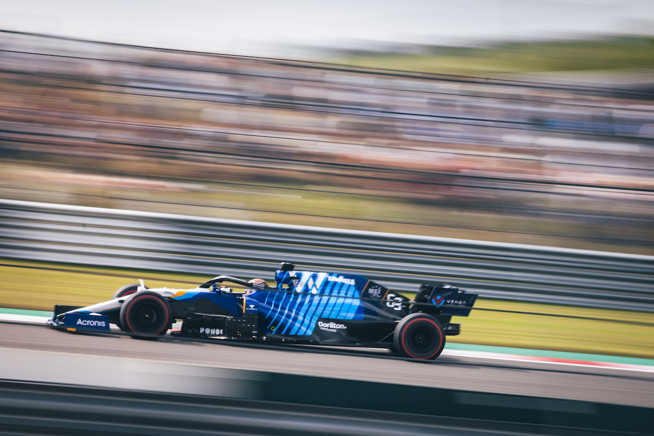 GP STATI UNITI, George Russell (GBR) Williams Racing FW43B.
23.10.2021. Formula 1 World Championship, Rd 17, United States Grand Prix, Austin, Texas, USA, Qualifiche Day.
- www.xpbimages.com, EMail: requests@xpbimages.com © Copyright: Bearne / XPB Images