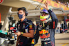 GP STATI UNITI, Sergio Perez (MEX) Red Bull Racing celebrates his third position in qualifying parc ferme.
23.10.2021. Formula 1 World Championship, Rd 17, United States Grand Prix, Austin, Texas, USA, Qualifiche Day.
- www.xpbimages.com, EMail: requests@xpbimages.com © Copyright: FIA Pool Image for Editorial Use Only