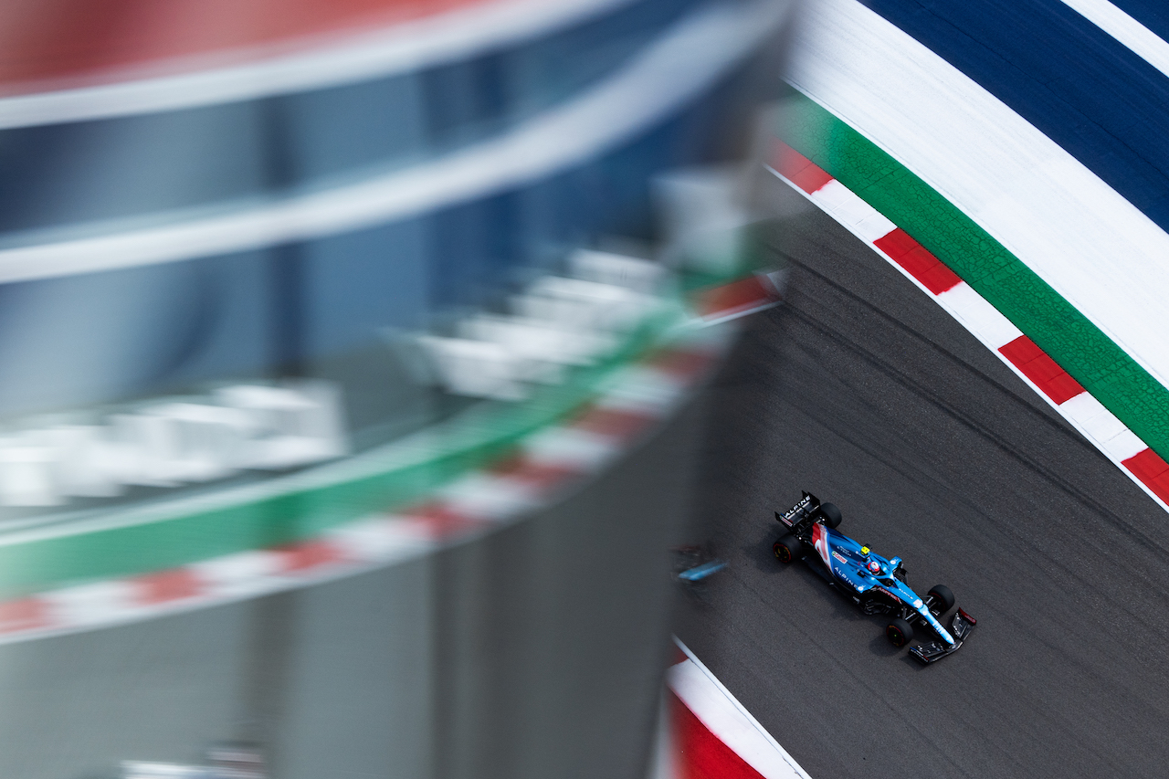 GP STATI UNITI, Esteban Ocon (FRA) Alpine F1 Team A521.
22.10.2021. Formula 1 World Championship, Rd 17, United States Grand Prix, Austin, Texas, USA, Practice Day.
- www.xpbimages.com, EMail: requests@xpbimages.com © Copyright: Price / XPB Images