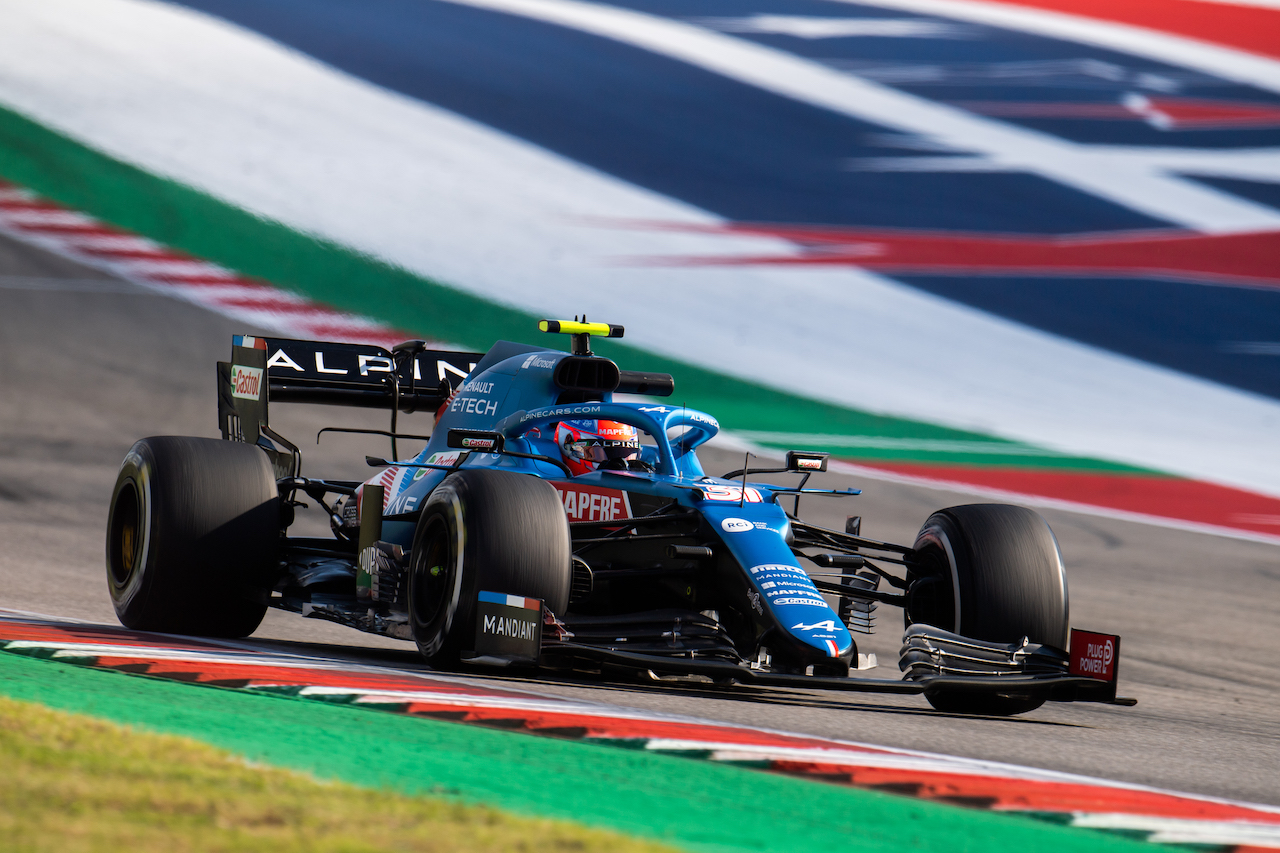 GP STATI UNITI, Esteban Ocon (FRA) Alpine F1 Team A521.
22.10.2021. Formula 1 World Championship, Rd 17, United States Grand Prix, Austin, Texas, USA, Practice Day.
- www.xpbimages.com, EMail: requests@xpbimages.com © Copyright: Price / XPB Images